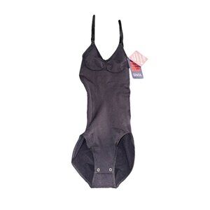 Sensil Women's Size XS/S Black One Piece Bodysuit Body Shaper NWT